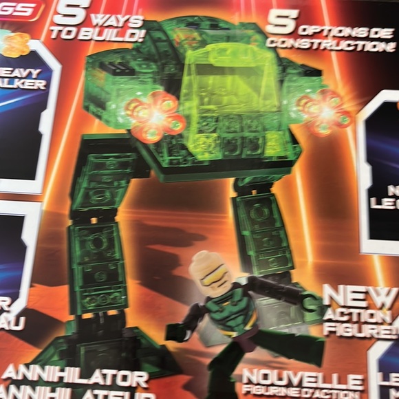 NEW Laser Pegs Multi models 5 in 1 mech attack light up LED action figure - Picture 6 of 7